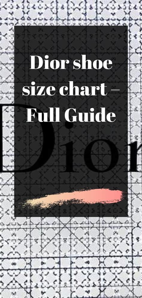 dior sandal size chart|dior size chart women.